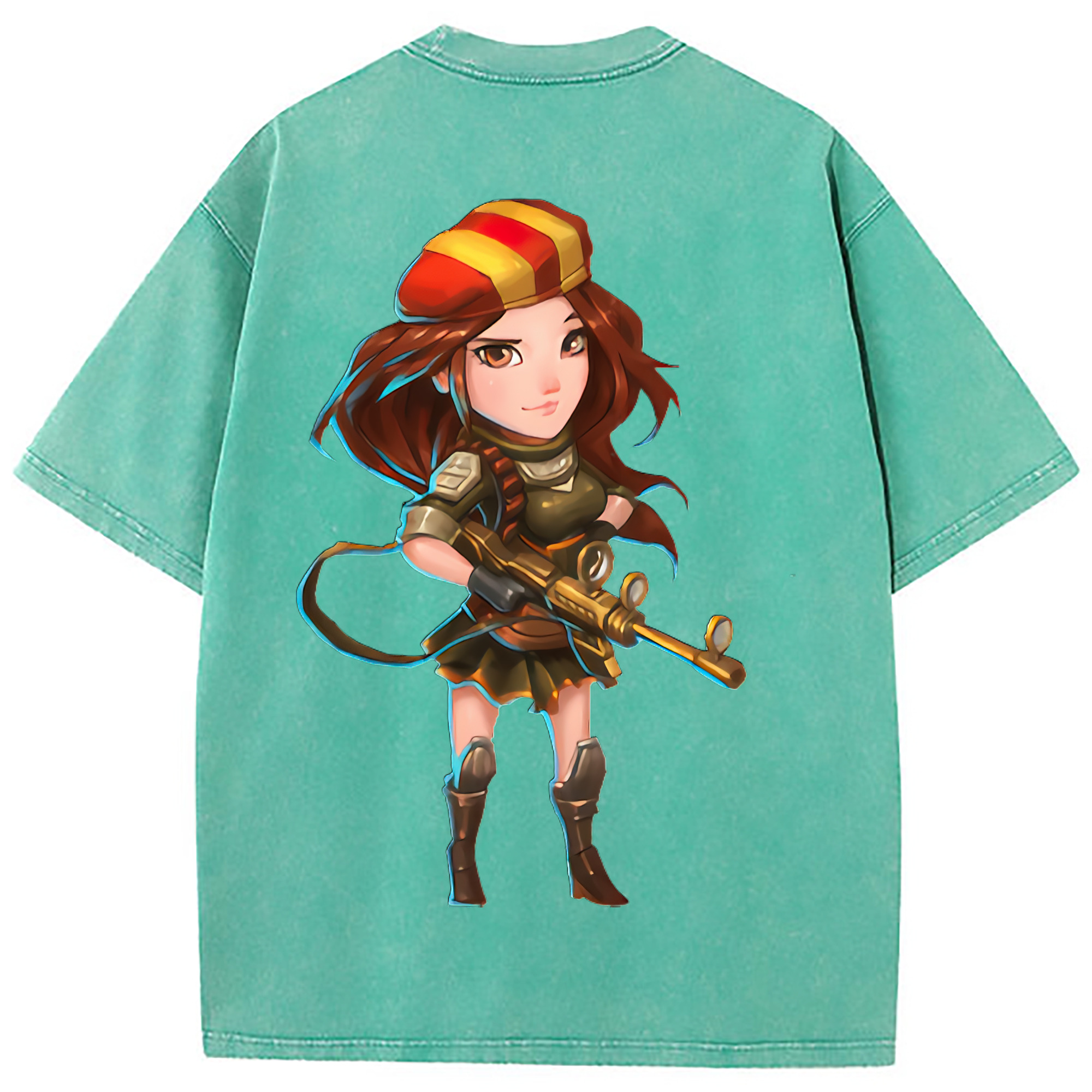 （画像用） リーグ・オブ・レジェンド League of Legends LOL 綿100% ヴィンテージ風 半袖Tシャツ（背面プリント）